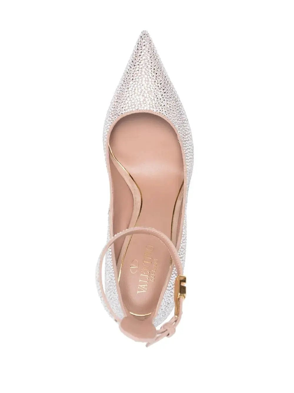 Valentino Garavani 100Mm Tan-Go Embellished Pumps