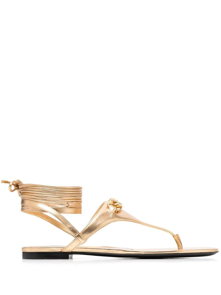 Valentino Garavani Vlogo Leather Sandals