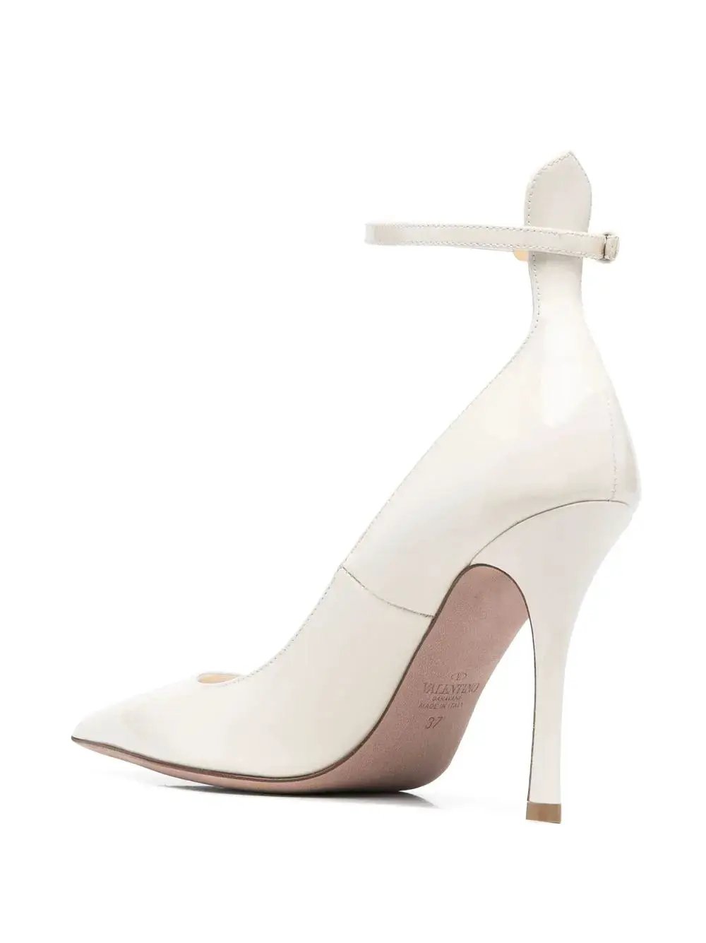 Valentino Garavani 100Mm Tan-Go Leather Pumps