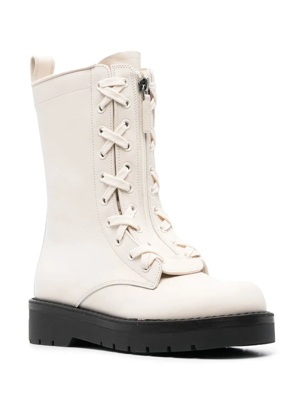 Valentino Xcombat Leather Boots
