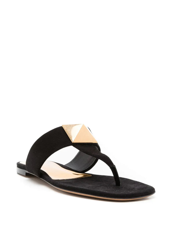 Valentino Garavani Leather Flip-Flop Sandals