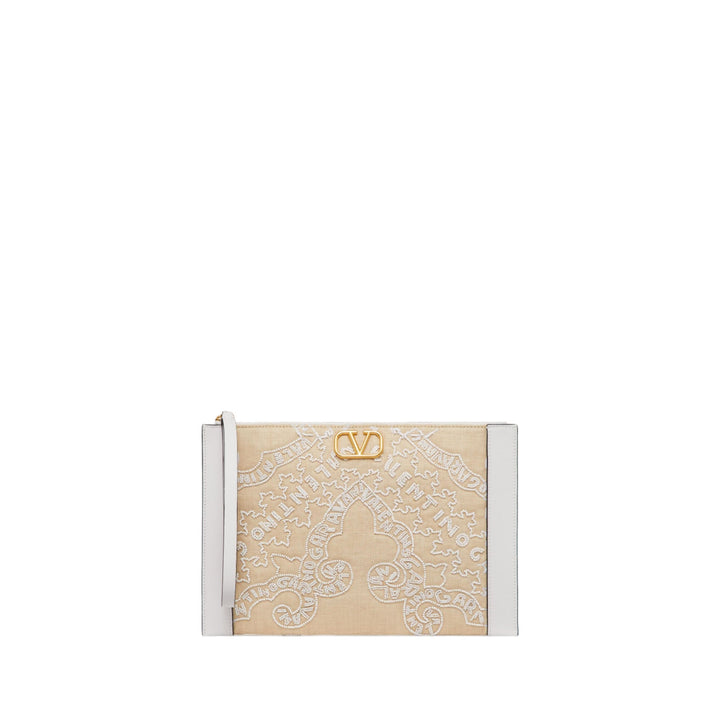 Valentino Garavani V'Logo Wrist Strap Pouch