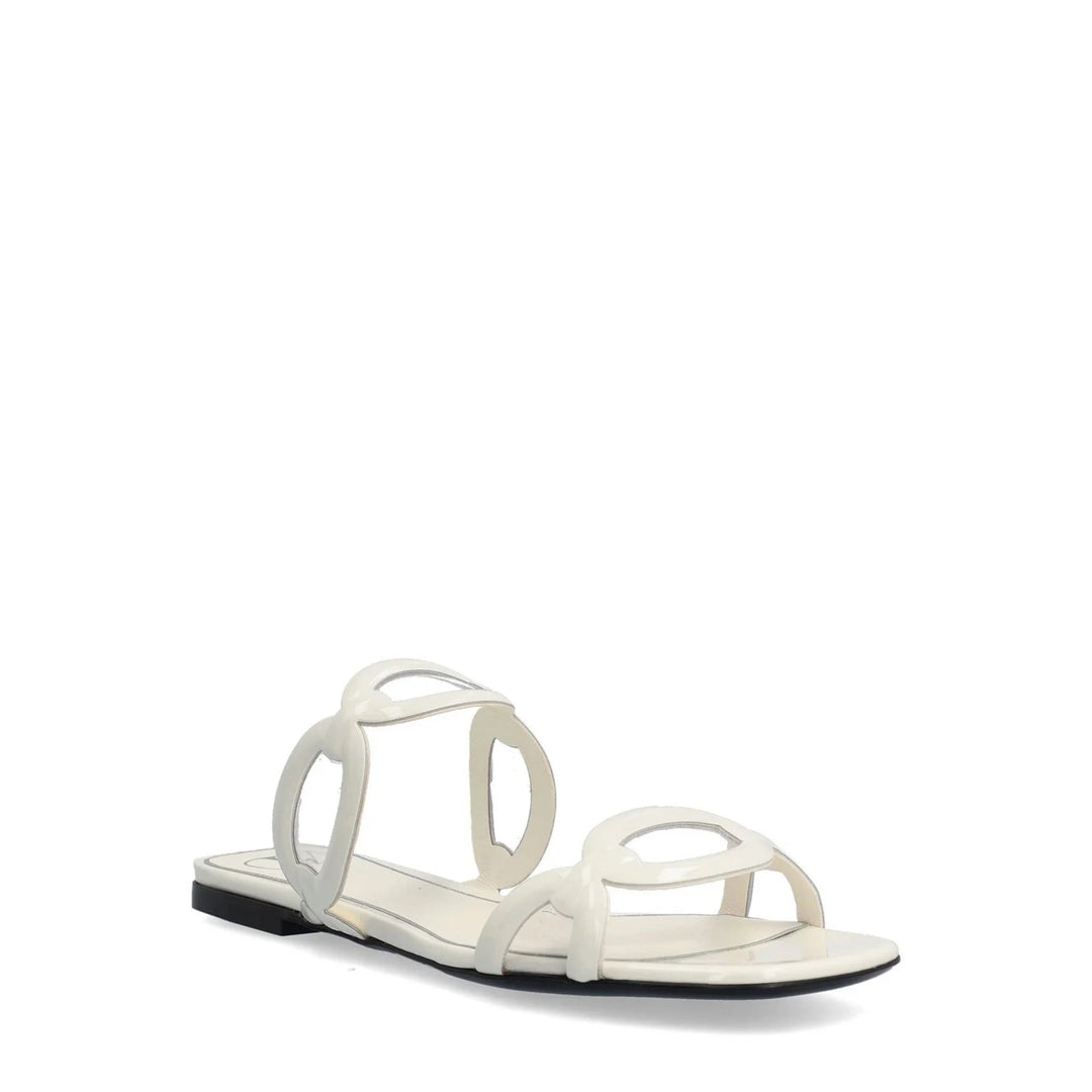 Valentino Garavani Square Toe Slip-On Slides