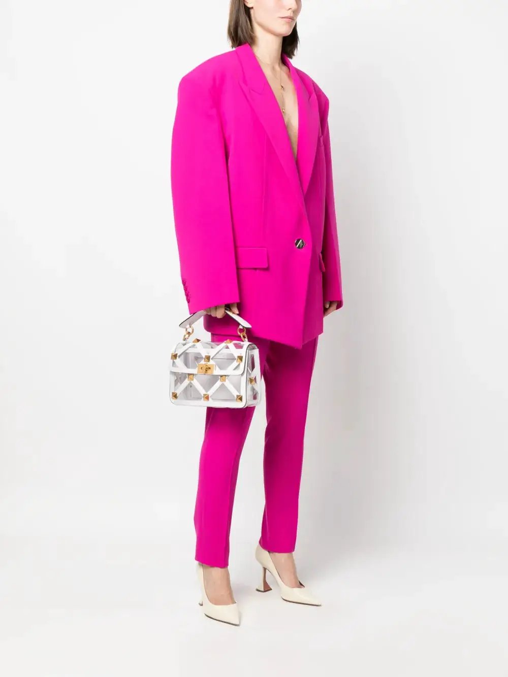 Valentino Garavani Medium Roman Stud Shoulder Bag