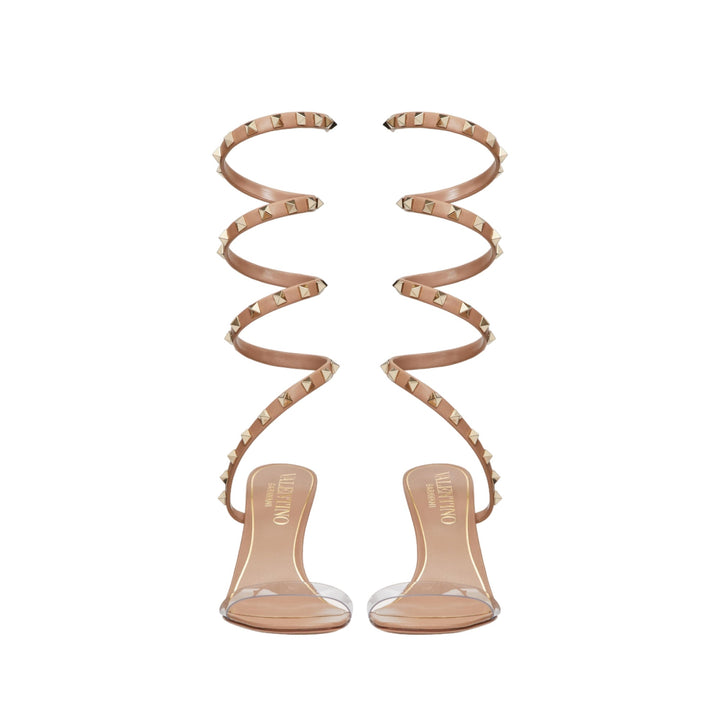 Valentino Garavani Rockstud Embellished Open Toe Sandals