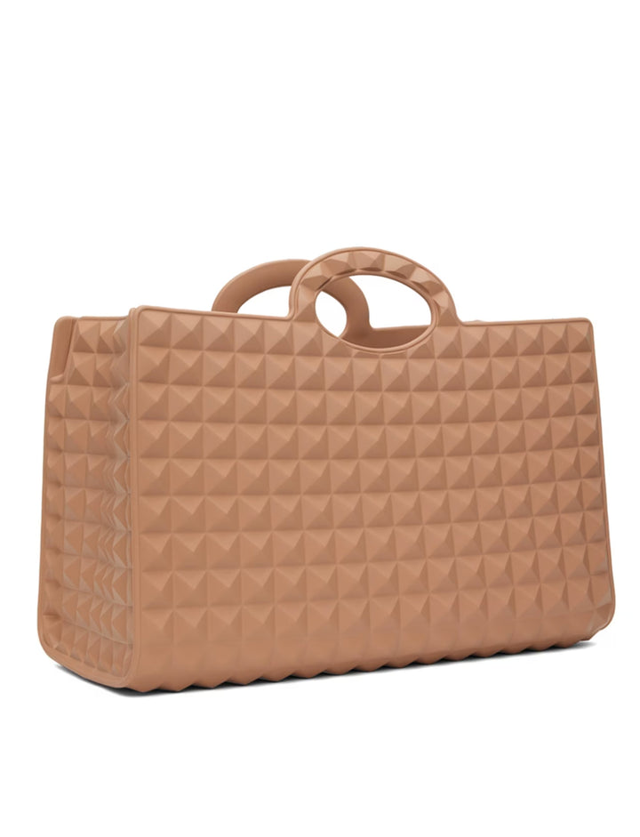 Valentino Garavani Le Troisieme Studded Pattern Rubber Tote Bag