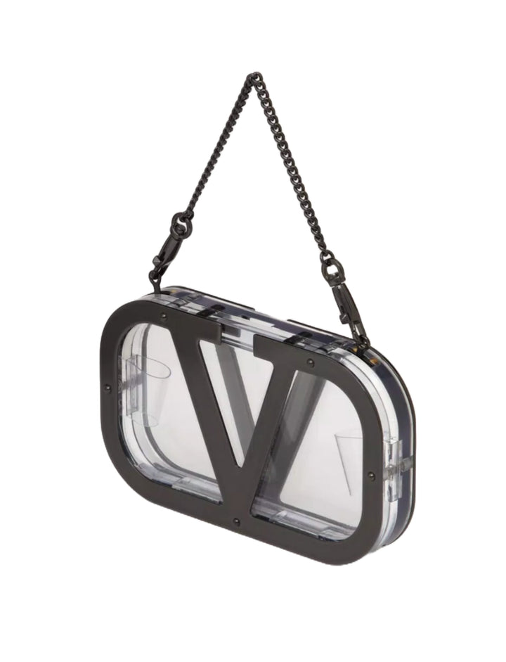 Valentino Garavani V'Logo Signature Minaudiere Clutch