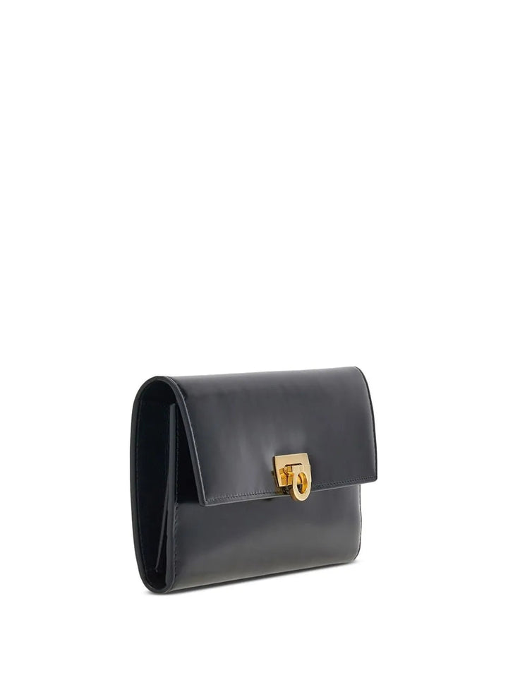 Ferragamo Gancini Clasp Wallet