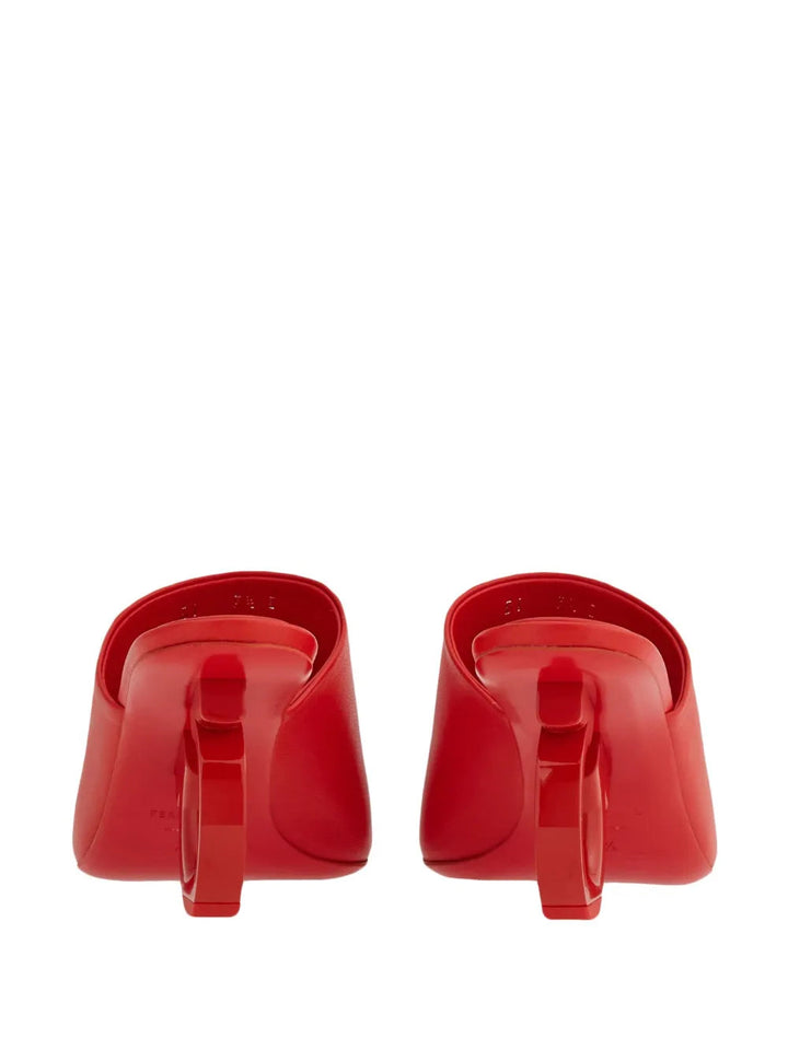 Ferragamo 70Mm Open-Toe Sculpted-Heel Mules