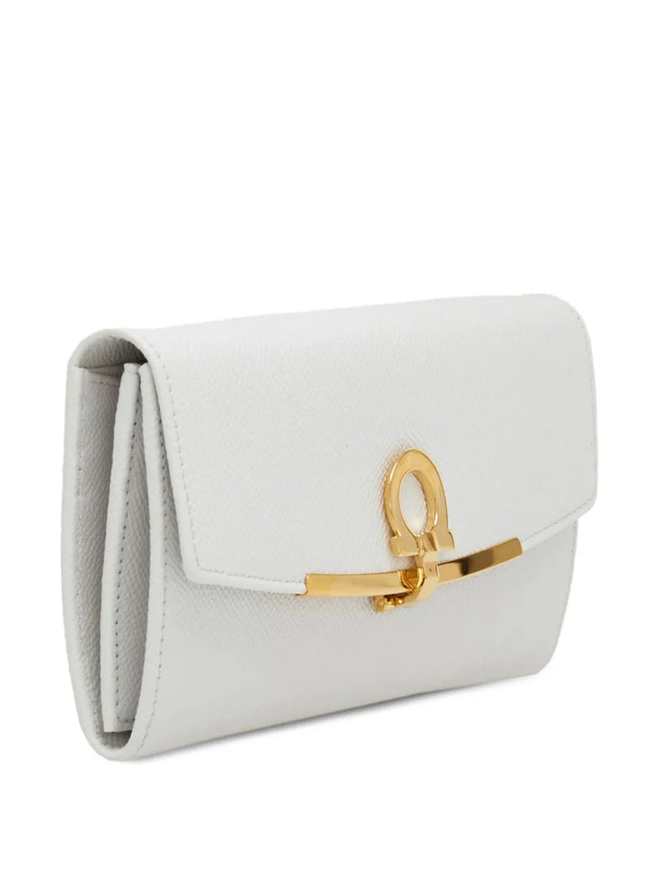 Ferragamo Gancini Continental Leather Wallet