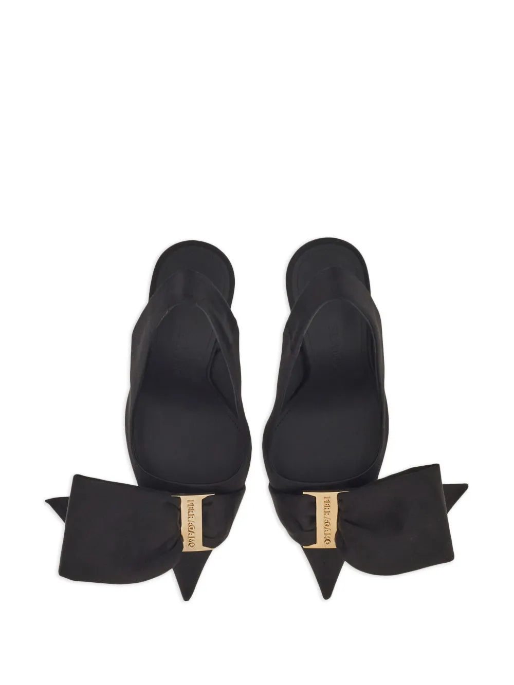 Ferragamo 105Mm Bow Slingback Pumps