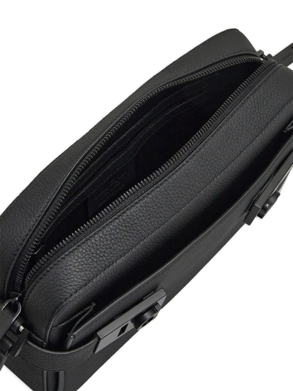 Ferragamo Gancini Buckle Embellished Leather Shoulder Bag