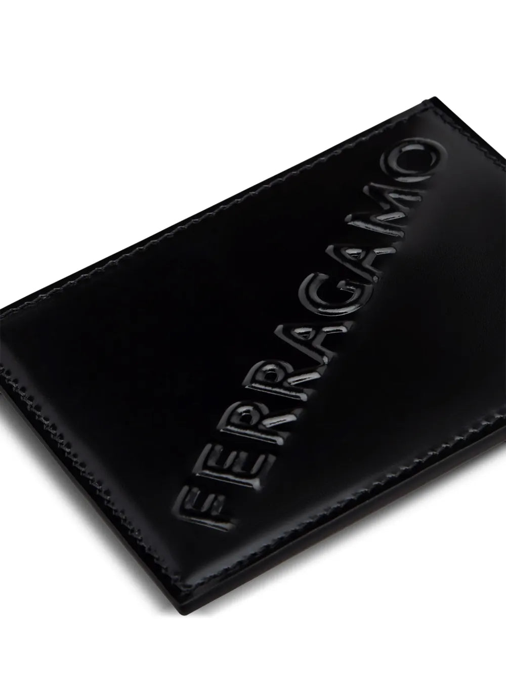Ferragamo Logo-Embossed Leather Cardholder