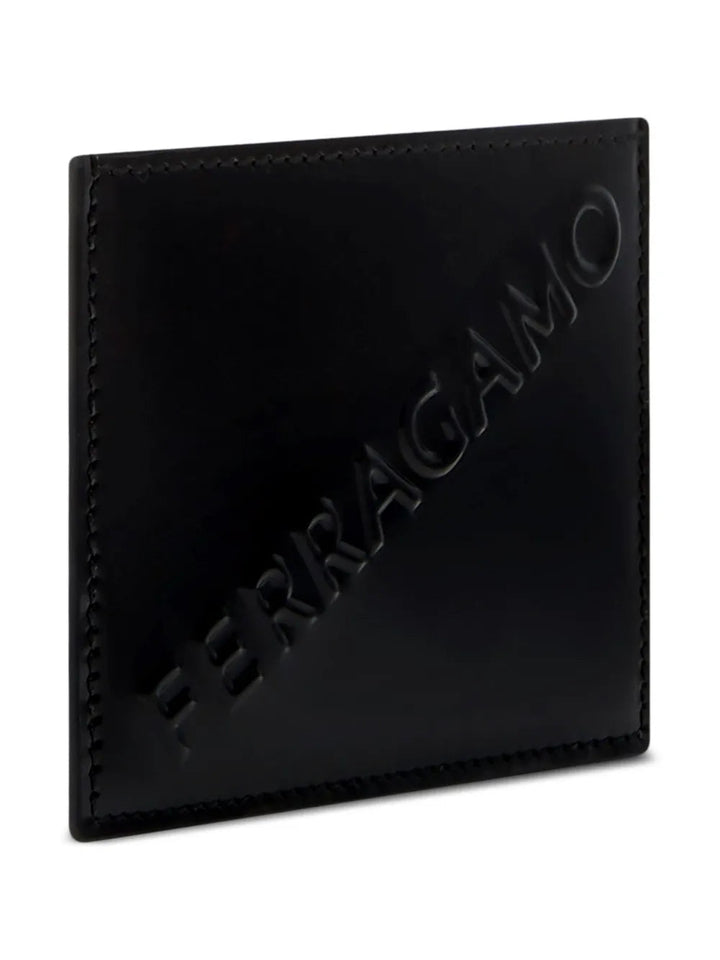 Ferragamo Logo-Embossed Leather Cardholder