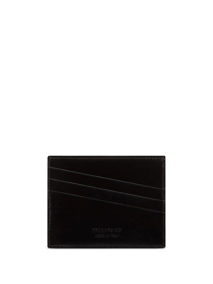 Ferragamo Logo-Embossed Leather Cardholder