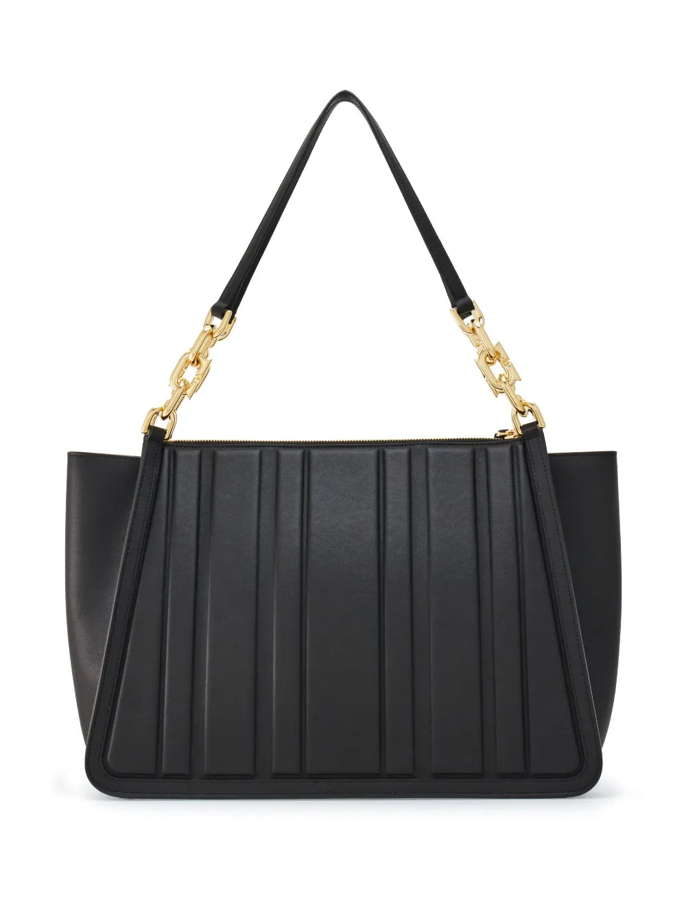 Ferragamo Panelled-Design Leather Tote Bag