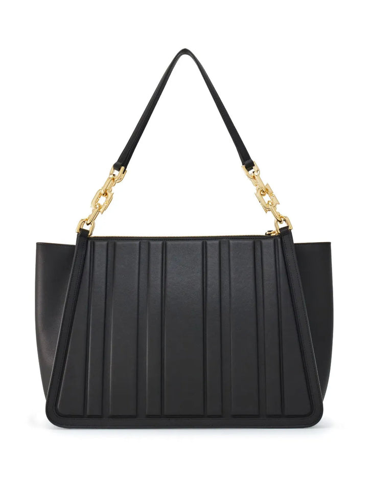 Ferragamo Panelled-Design Leather Tote Bag
