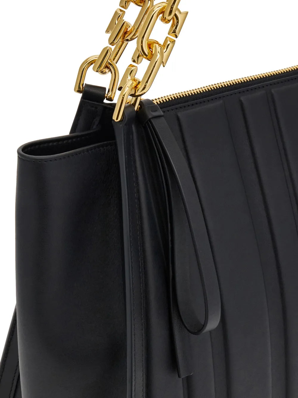 Ferragamo Panelled-Design Leather Tote Bag