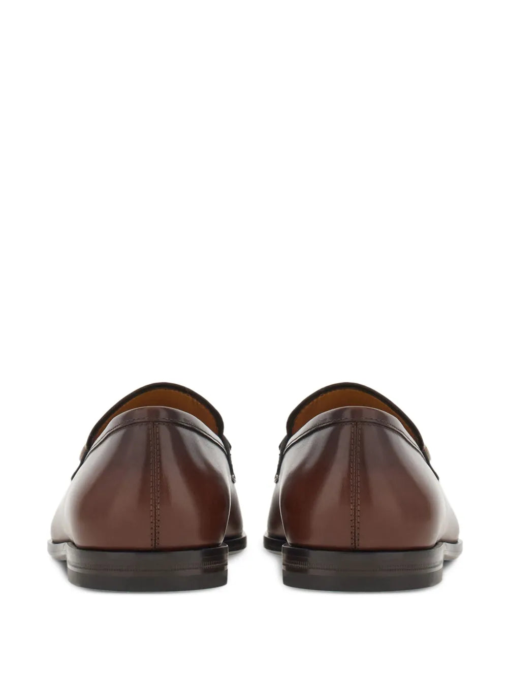 Ferragamo Gancini-Buckle Leather Loafers 021688762607