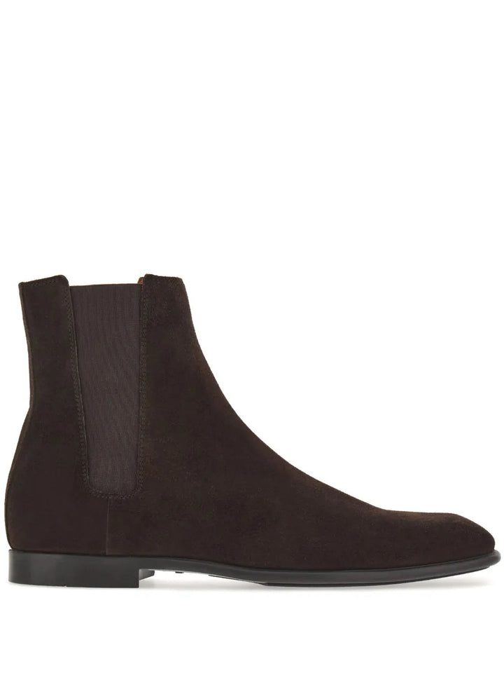 Ferragamo Chelsea Leather Boots