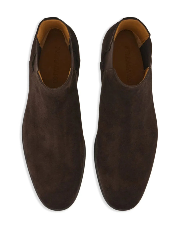Ferragamo Chelsea Leather Boots