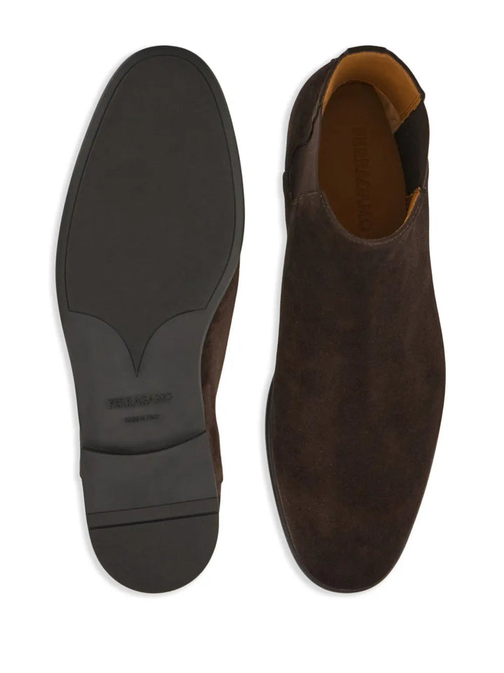 Ferragamo Chelsea Leather Boots