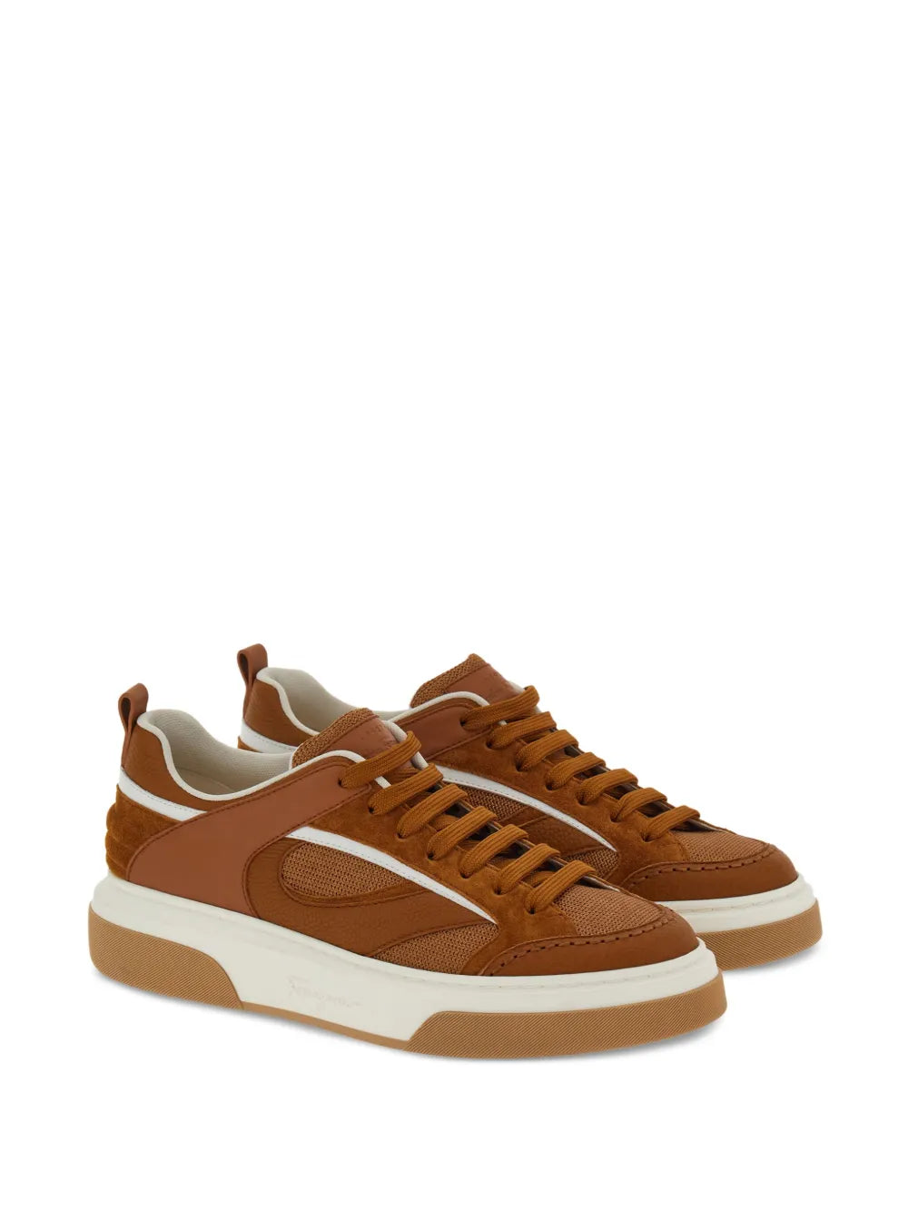 Ferragamo Quilted Panelled-Design Sneakers