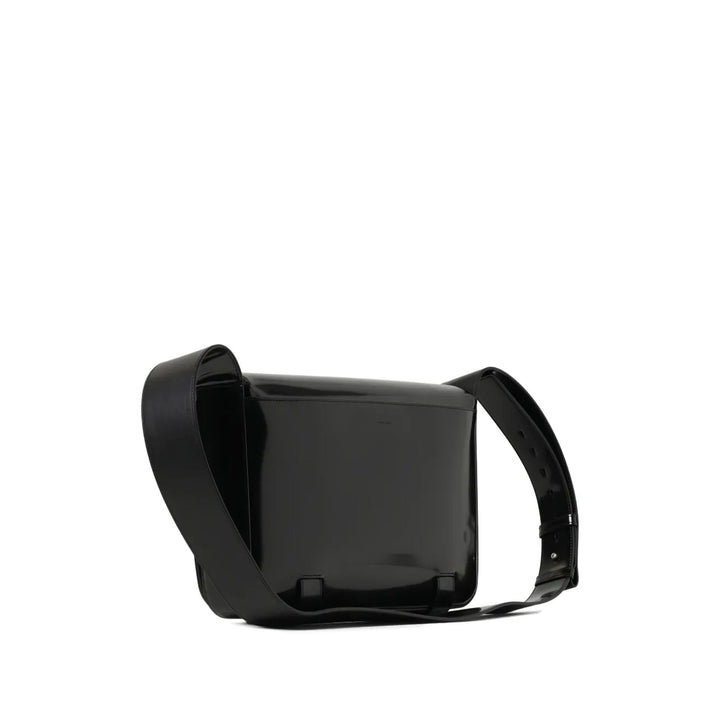 Ferragamo Patent-Leather Clasp Shoulder Bag