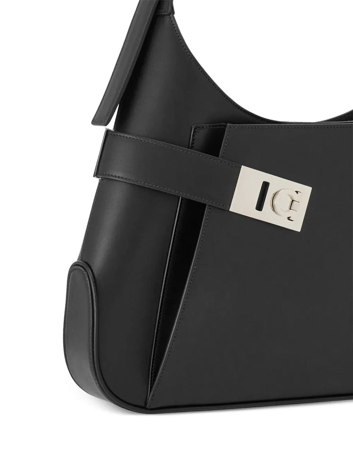 Ferragamo Hobo Gancini-Buckle Shoulder Bag