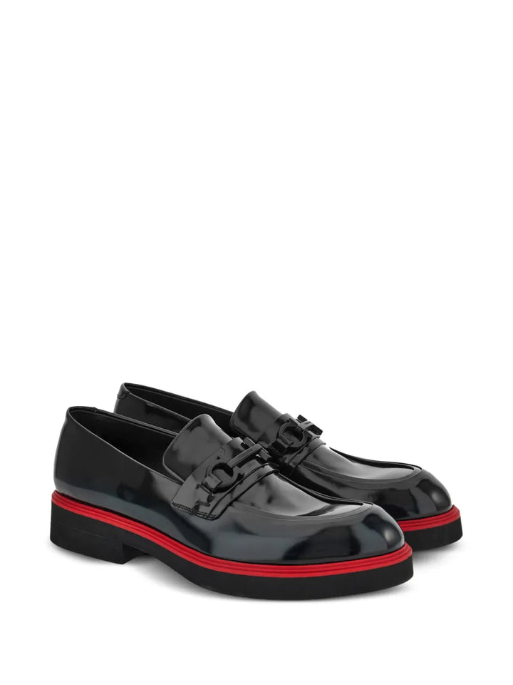 Ferragamo Gancini-Ornament Leather Mocassins