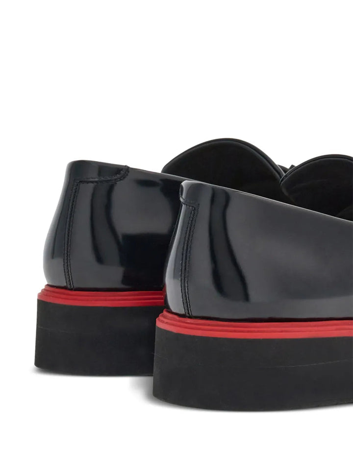 Ferragamo Gancini-Ornament Leather Mocassins