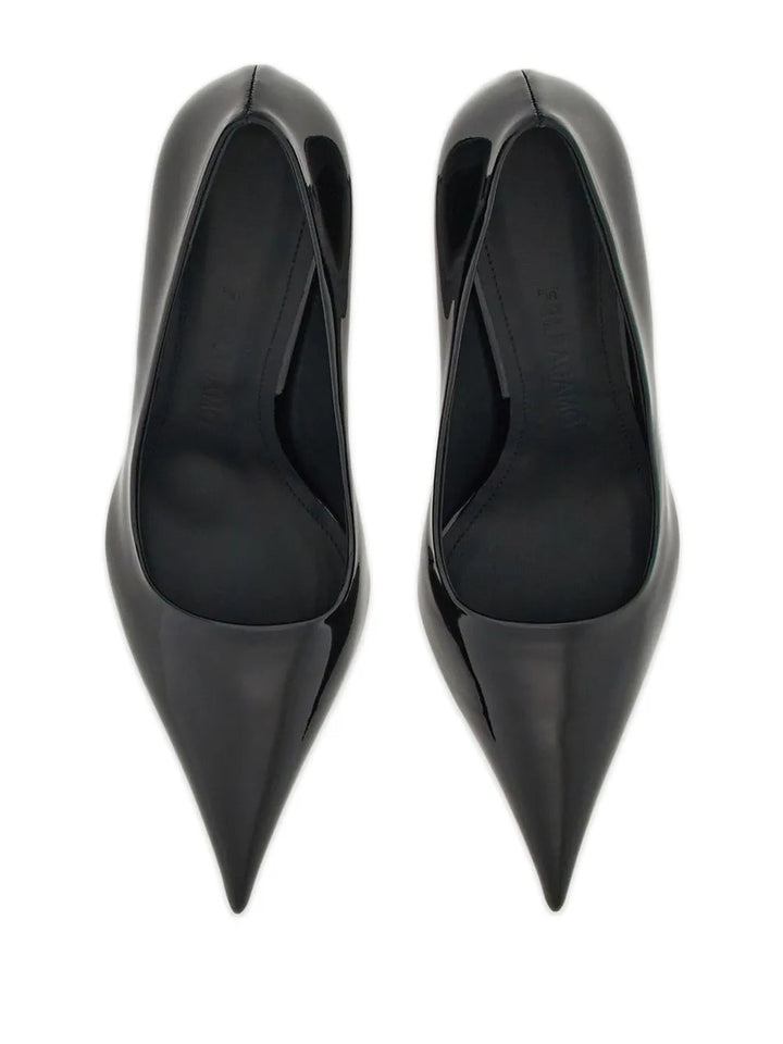Ferragamo 70Mm Wedge-Heel Leather Pumps