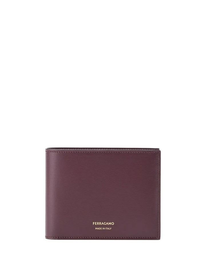 Ferragamo Logo-Stamp Bi-Fold Wallet