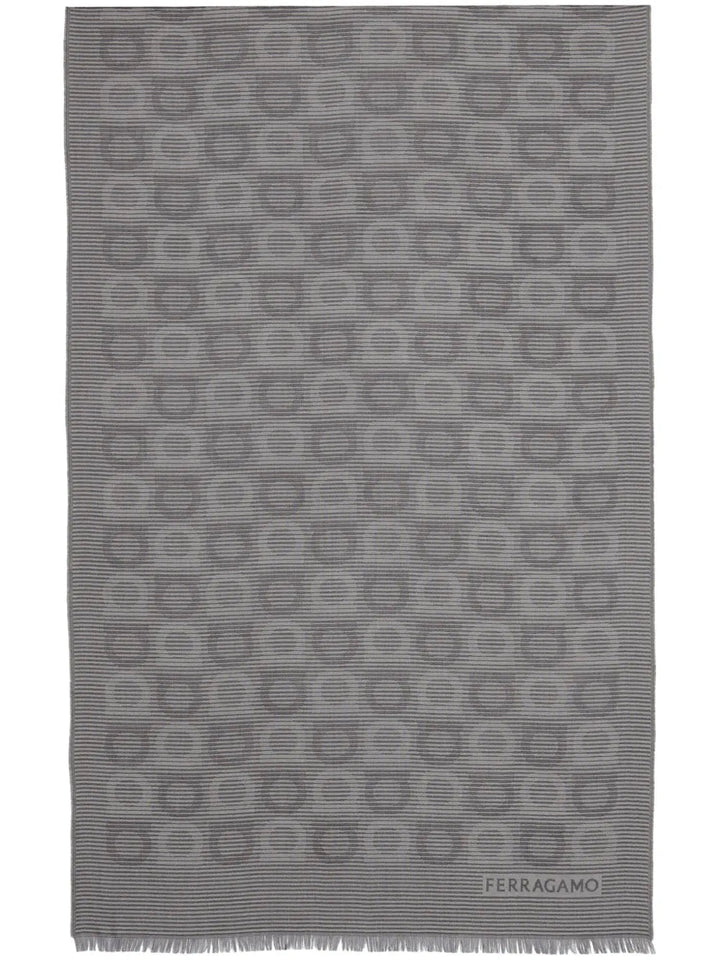 Ferragamo Gancini-Pattern Scarf
