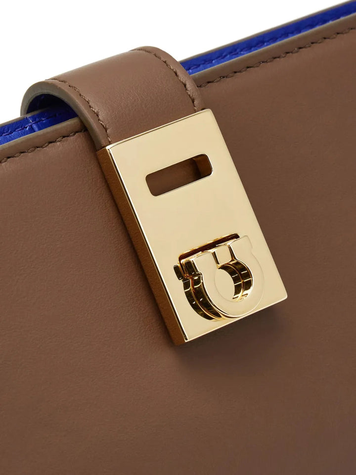 Ferragamo Hug Leather Continental Wallet