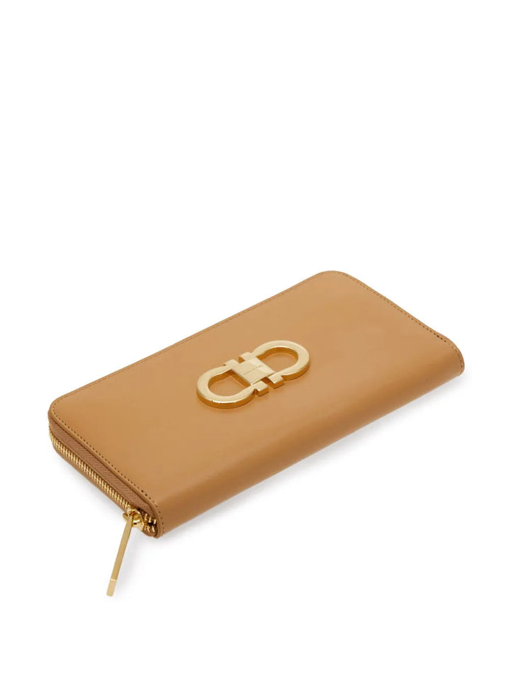 Ferragamo Gancini Leather Continental Wallet