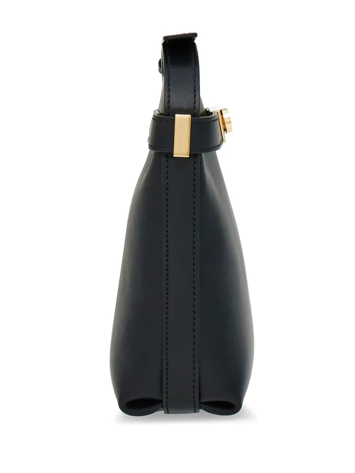 Ferragamo Hug Gancini-Plaque Leather Phone Holder