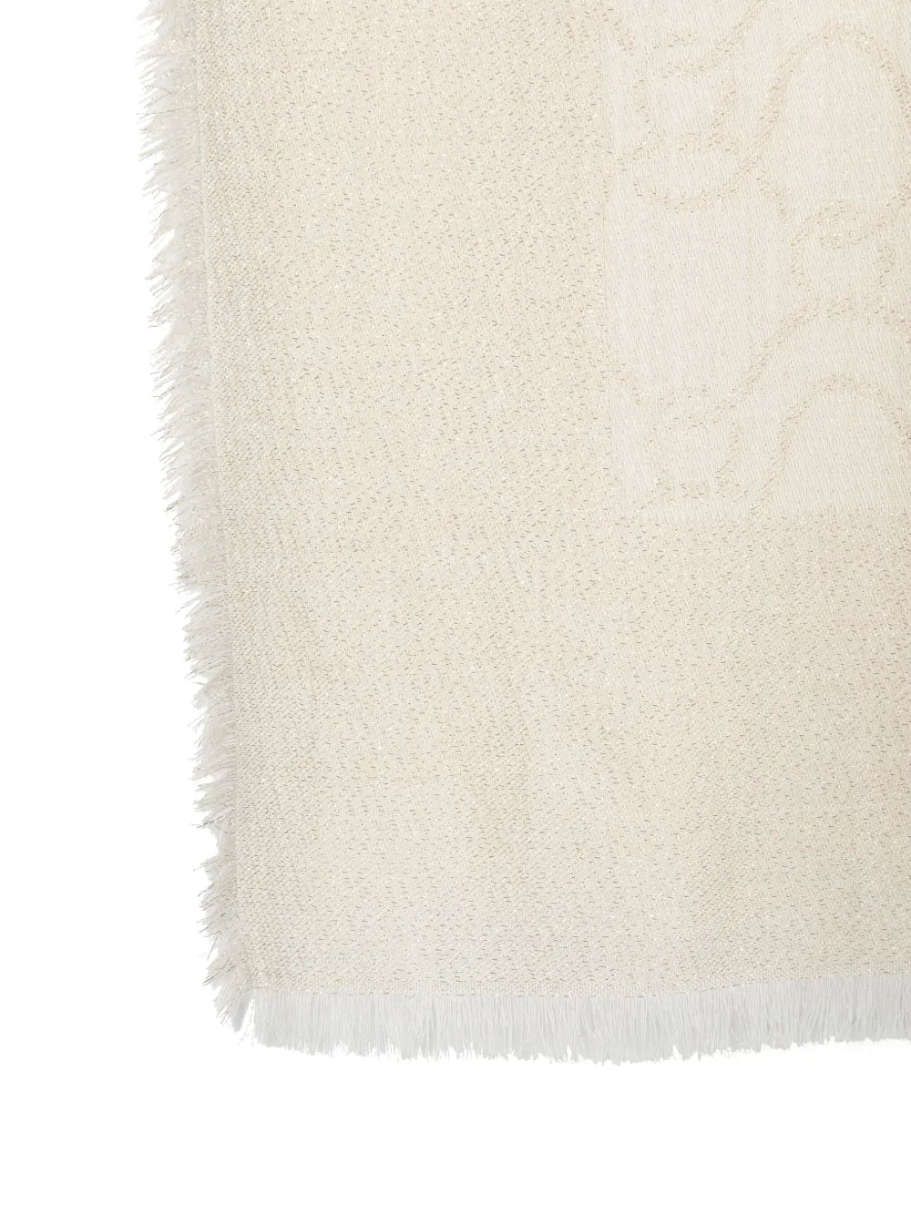 Ferragamo Jacquard-Logo Lurex Scarf