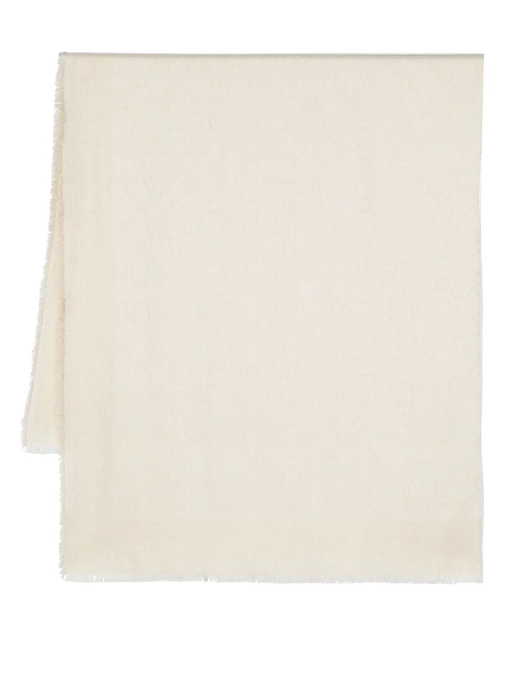 Ferragamo Jacquard-Logo Lurex Scarf