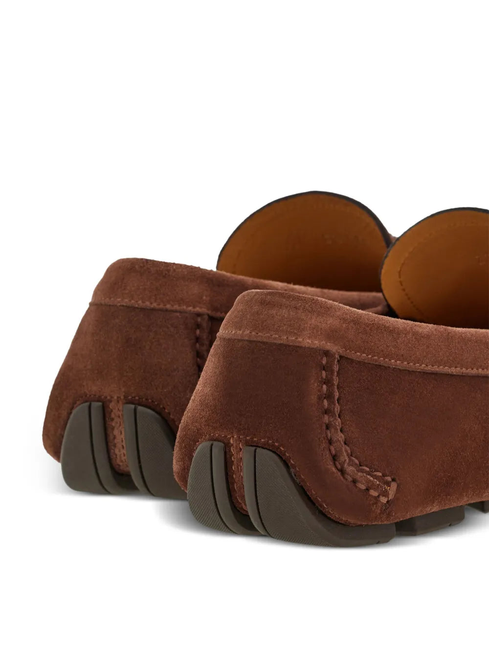 Ferragamo Gancini Suede Loafers