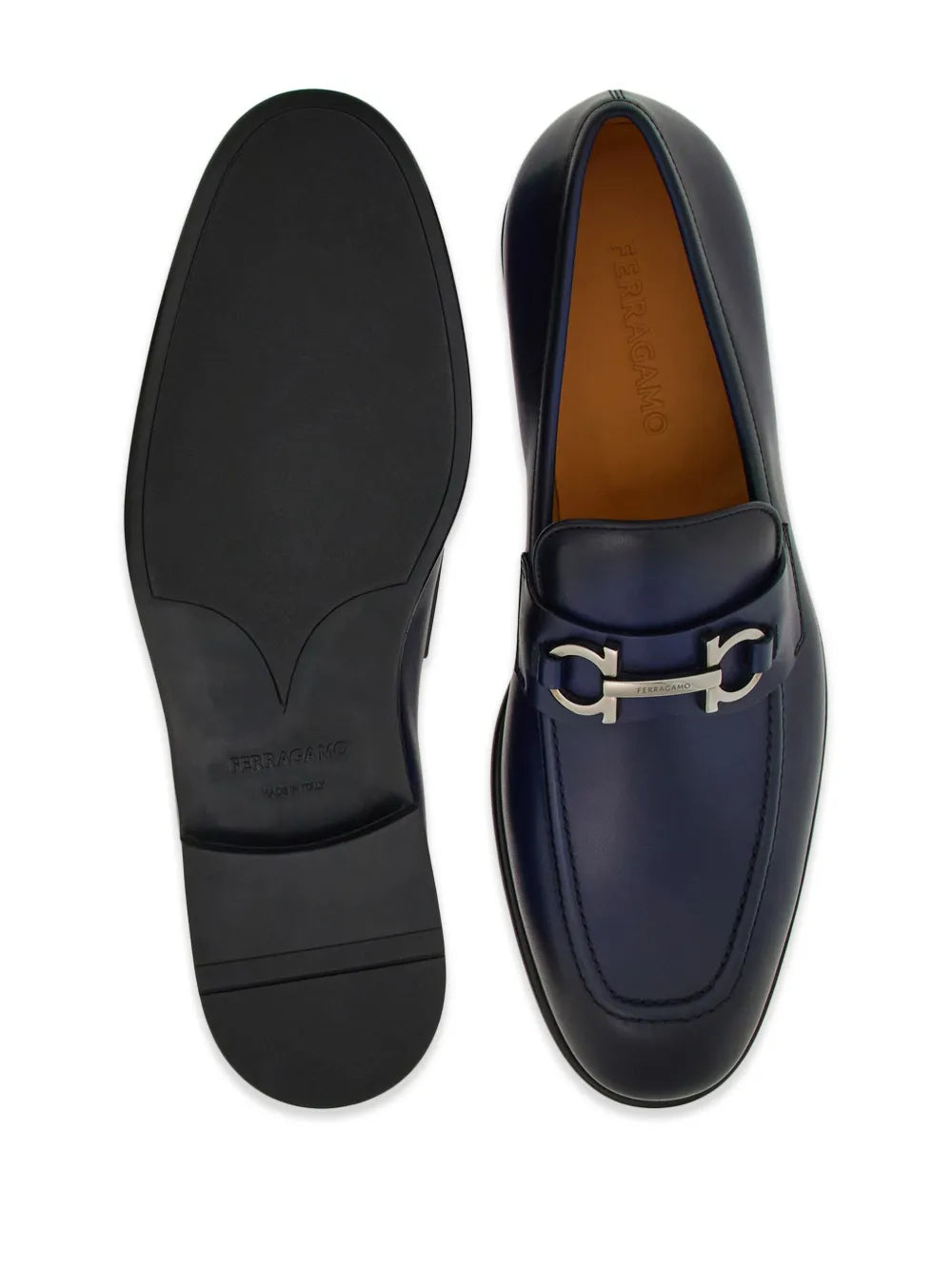 Ferragamo Penny Gancini-Plaque Loafers