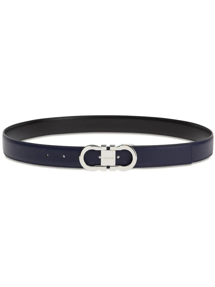 Ferragamo Gancini-Buckle Leather Belt