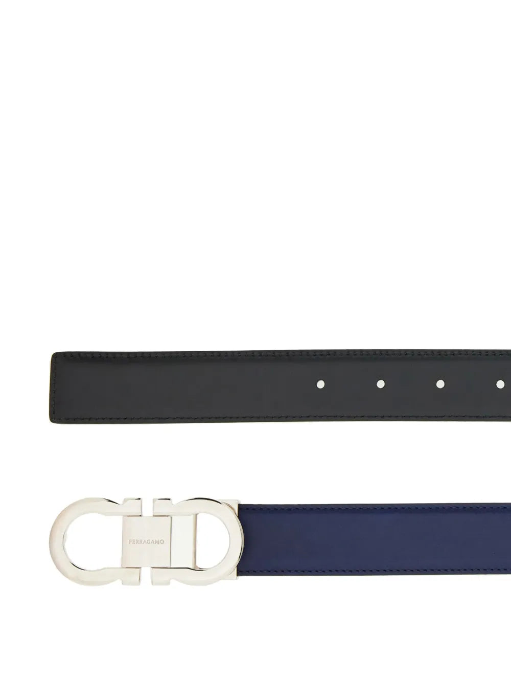 Ferragamo Gancini-Buckle Leather Belt