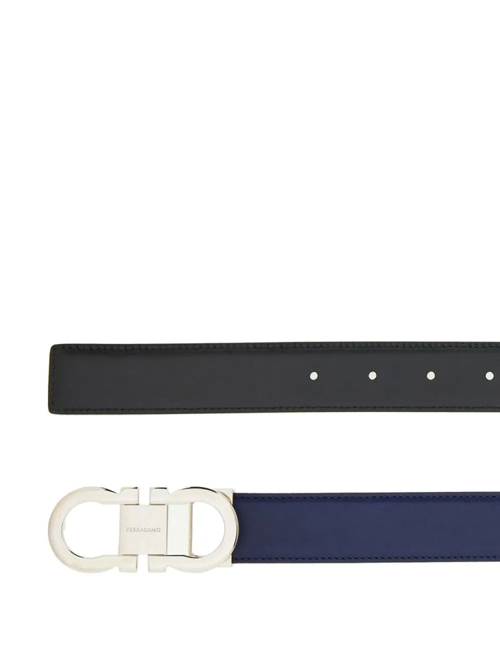 Ferragamo Gancini-Buckle Leather Belt
