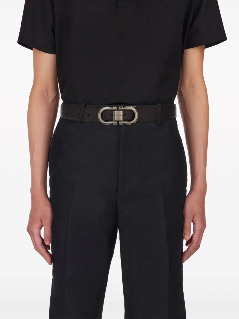 Ferragamo Reversible Gancini Leather Belt