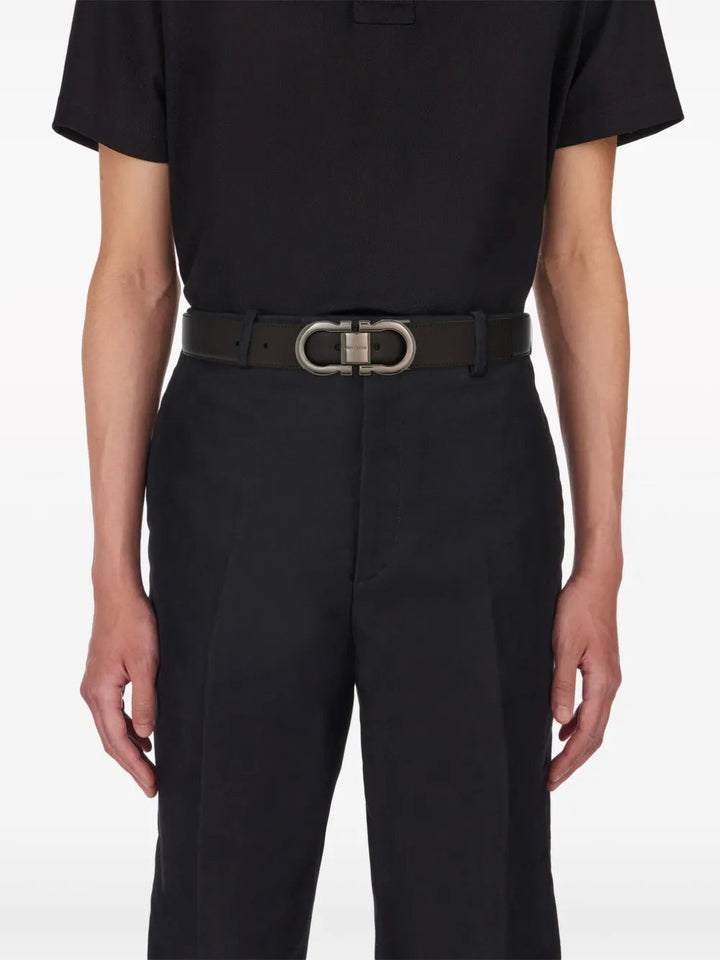 Ferragamo Reversible Gancini Leather Belt