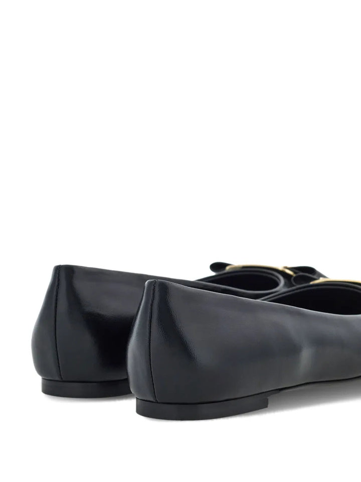 Ferragamo New Vara-Bow Lambskin Ballerina Shoes