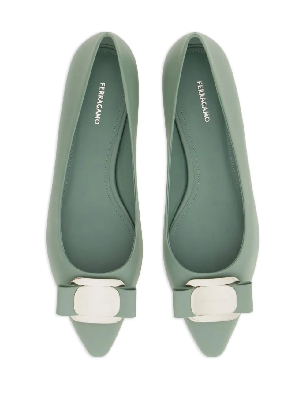 Ferragamo New Vara-Bow Lambskin Ballerina Shoes 01H585768701