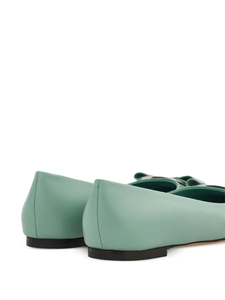 Ferragamo New Vara-Bow Lambskin Ballerina Shoes 01H585768701