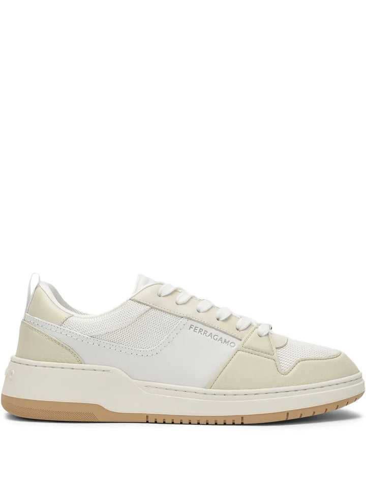 Ferragamo Leather-Panelled Sneakers